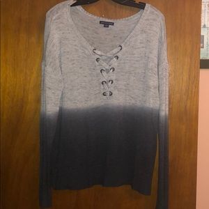 Tie dye American eagle sweater